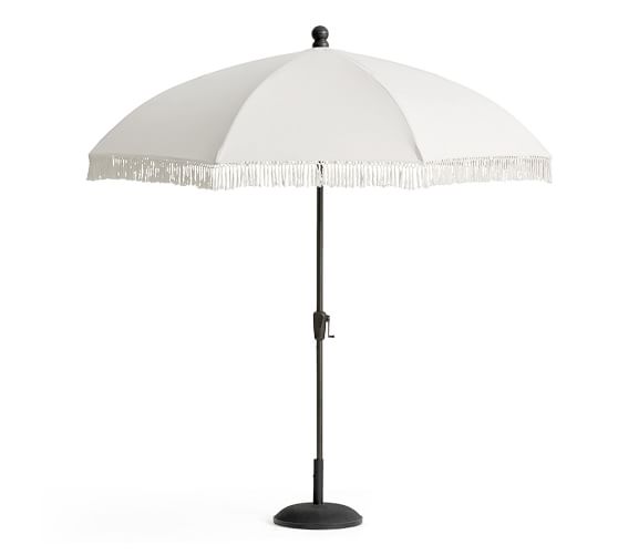 Tled Market Umbrella Outdoor Umbrellas Pottery Barn Tled Market Umbrella Outdoor