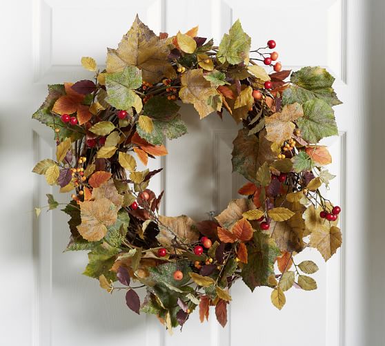 Harvest Home Décor Wreath Pottery Barn Harvest Home Décor Wreath Pottery Barn