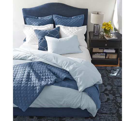 Chambray Duvet Cover Shams Pottery Barn