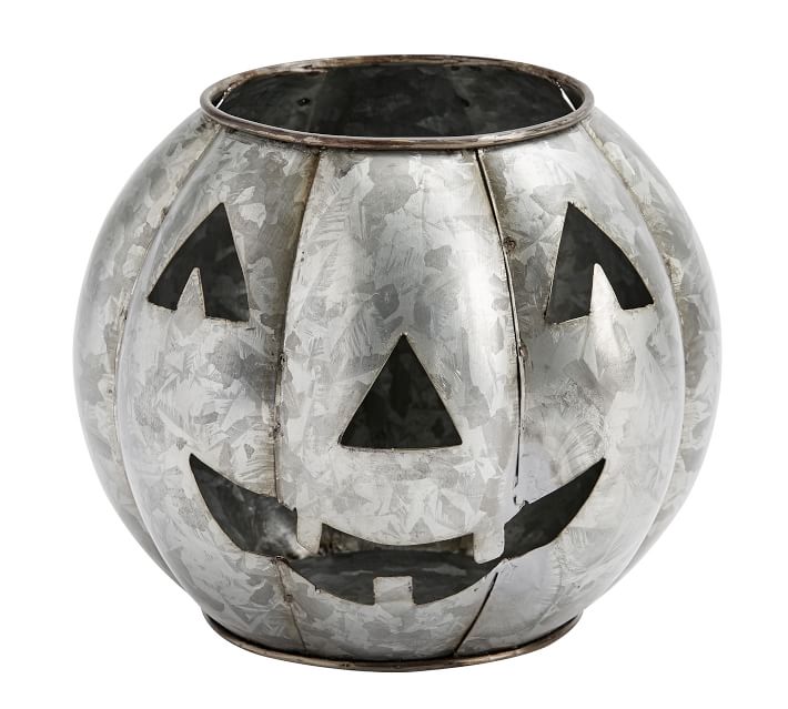 Galvanized Metal Jack O'Lanterns Pottery Barn