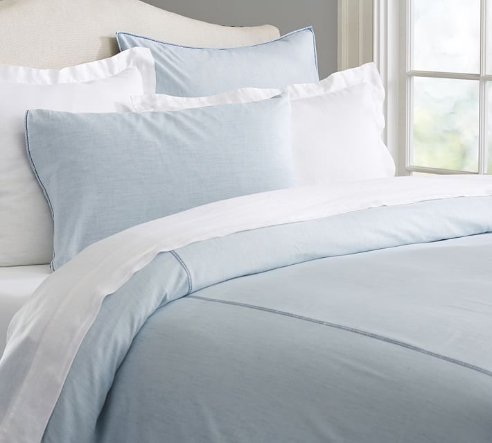 Chambray Duvet Cover & Shams Pottery Barn