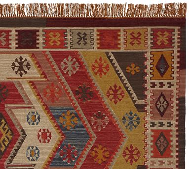Gianna Eco Friendly Kilim Indoor Outdoor Rug Swatch Warm Multi Gianna Eco Friendly Kilim Indoor