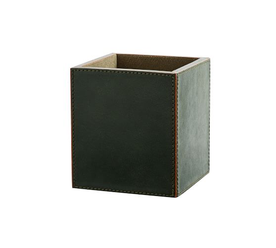 Gia Leather Desk Accessories Green Office Gia Leather Desk Accessories Green