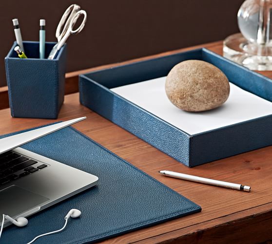 Pebble Leather Desk Blotter Pottery Barn Pebble Leather Desk Blotter Pottery Barn