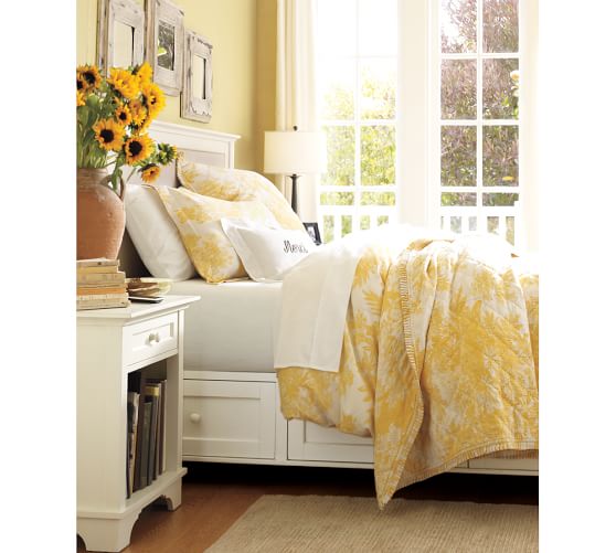 Matine Toile Quilt Shams Pottery Barn