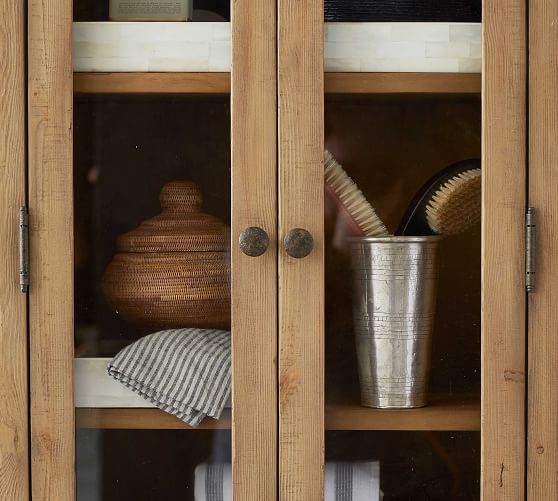 Rustic Wood Linen Closet Pottery Barn