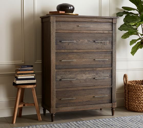 Brookdale 5 Drawer Tall Dresser Pottery Barn