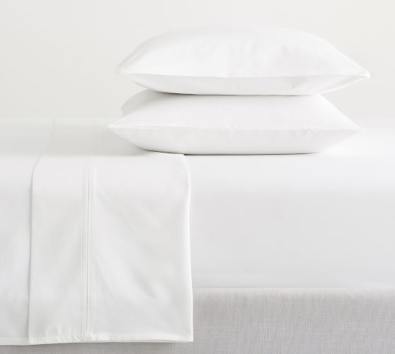 2 PILLOW CASES FLAT SHEETS ISLAND KING SHEET SET MILKY BLUE FITTED