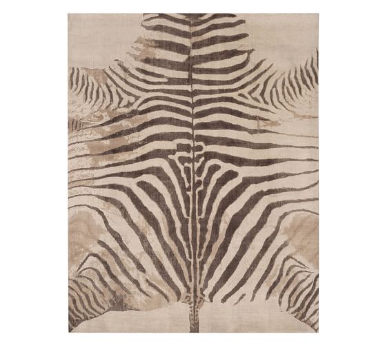 Zebra Printed Rug Pottery Barn