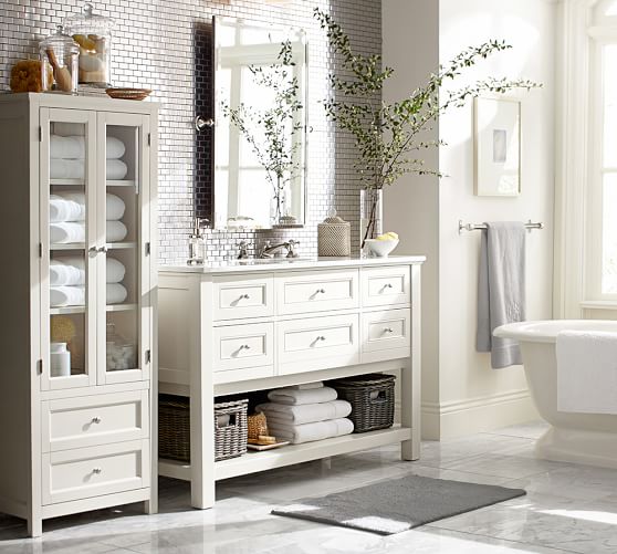 Clic 55 Single Sink Vanity Pottery Barn Clic 55 Single Sink Vanity