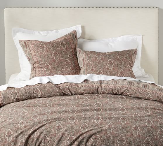 Wylie Paisley Print Cotton Patterned Duvet Cover Sham Pottery Barn