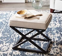 Cowhide X Stool Pottery Barn