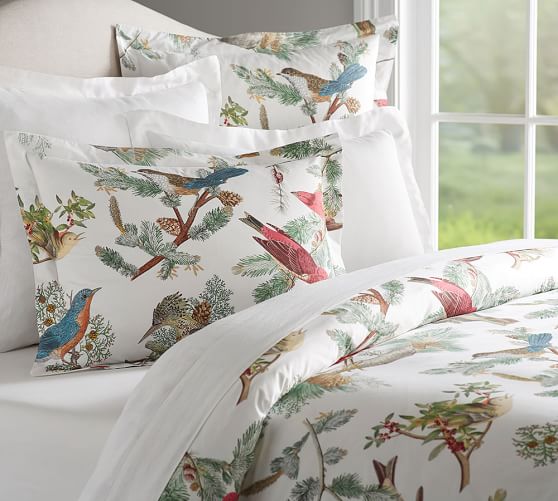 Winter Fauna Patterned Duvet Cover Sham Pottery Barn