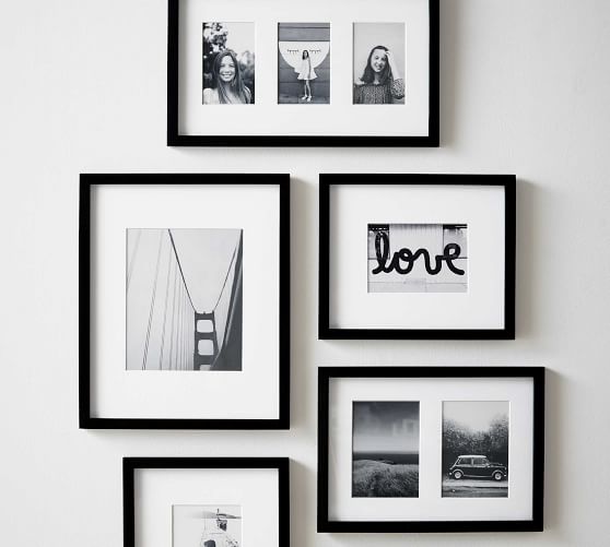 Wood Gallery Multiple Opening Frames Pottery Barn Wood Gallery Multiple Opening Frames