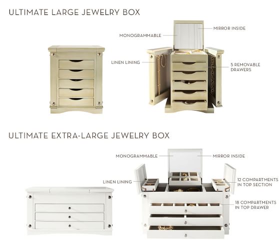 Ultimate ExtraLarge Jewelry Box Pottery Barn