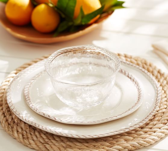 Rope Melamine Dinner Plate Pottery Barn Rope Melamine Dinner Plate Pottery Barn