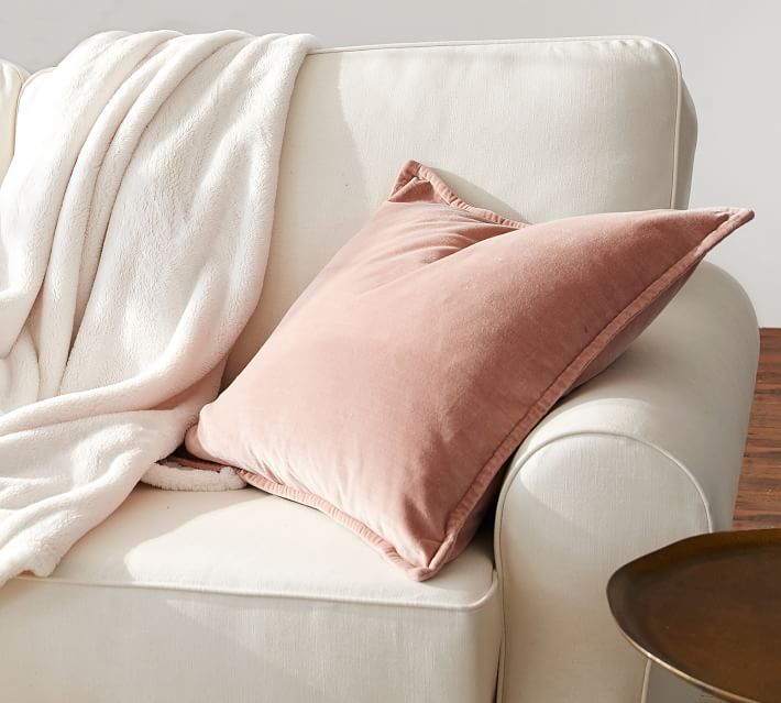 Washed Velvet Pillow Covers Pottery Barn