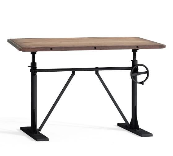 Pittsburgh Crank Standing Desk Office Desk Pottery Barn