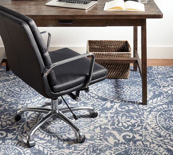 Easy Care Shilah Synthetic Rug Blue Pottery Barn