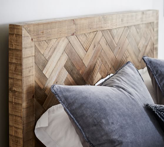 Hensley Reclaimed Wood Headboard Pottery Barn