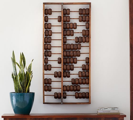 Oversized Abacus Wall Art Decor Pottery Barn