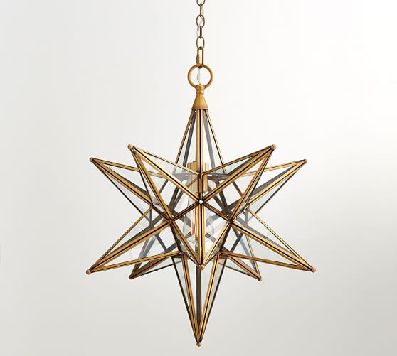 Gl Star Pendant Pottery Barn Gl Star Pendant Pottery Barn