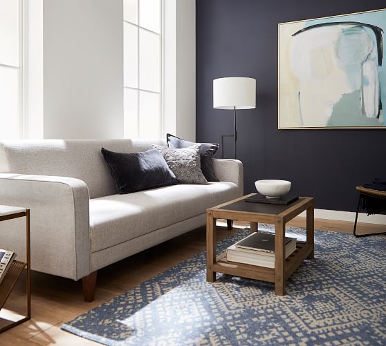 Easy Care Zahara Synthetic Rug Blue Pottery Barn