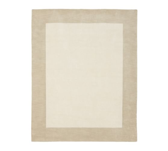 Henley Handcrafted Wool Rug Ivory Pottery Barn
