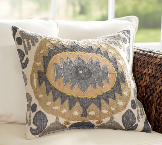 Nadia Ikat Decorative Pillow Cover Pottery Barn Nadia Ikat Decorative Pillow Cover