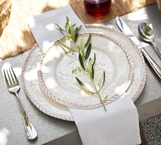 Rope Melamine Dinner Plate Pottery Barn Rope Melamine Dinner Plate Pottery Barn