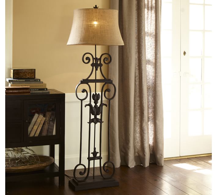 large base floor lamp