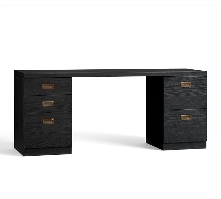 Reynolds Rectangular Desk Set, Office Desk Pottery Barn