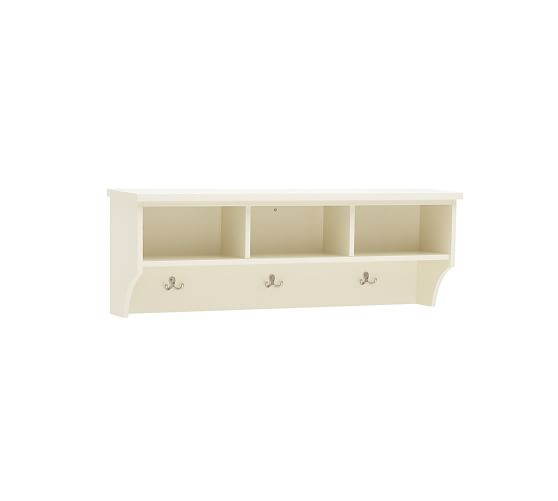 Samantha Entryway Shelf Antique White Pottery Barn