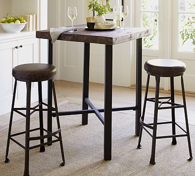 Griffin Reclaimed Wood Bar Height Table Pottery Barn