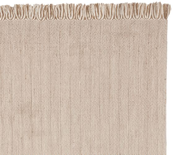 Chevron Recycled Yarn Indoor Outdoor Rug Neutral Pottery Barn