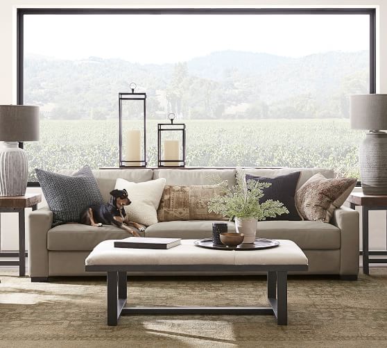 Turner Square Arm Leather Sofa Pottery Barn Turner Square Arm Leather Sofa