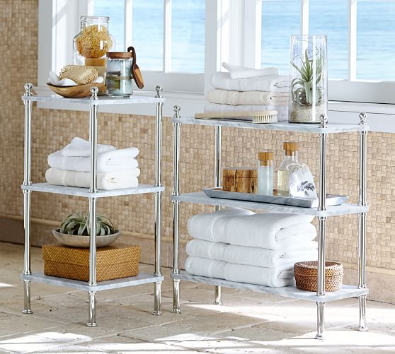 Metal Marble Etagere Pottery Barn