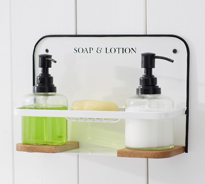 Enamel Soap & Lotion Caddy | Kitchen Accessories | Pottery Barn