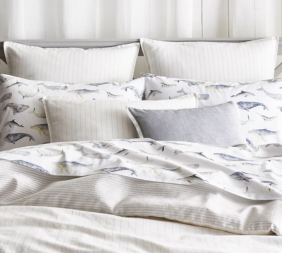 Sea Pod Organic Percale Sheet Set Pottery Barn