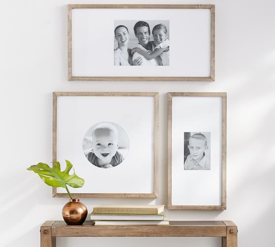 Wood Gallery Custom Mat Picture Frames Pottery Barn Wood Gallery Custom Mat Picture Frames