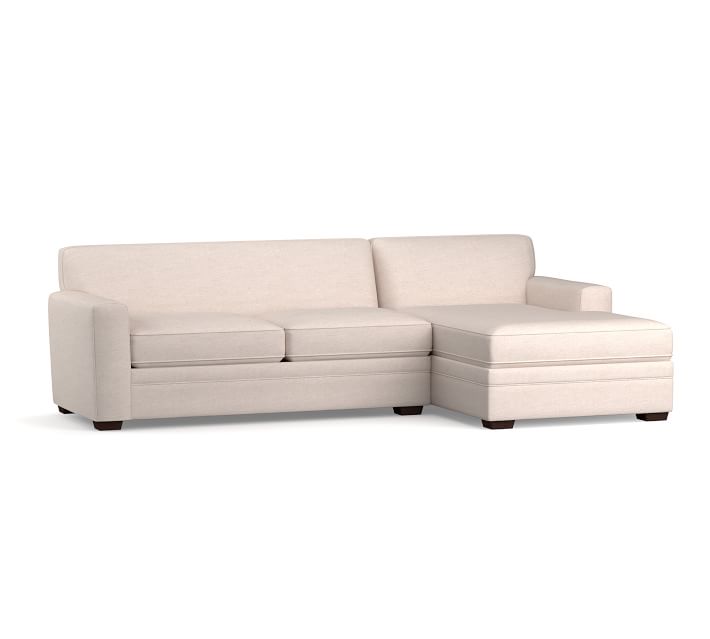 Pearce Tight Back Square Arm Upholstered 2Piece Chaise Sectional Sofa