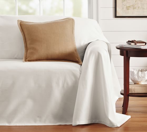 Twill Dropcloth Slipcover Pottery Barn