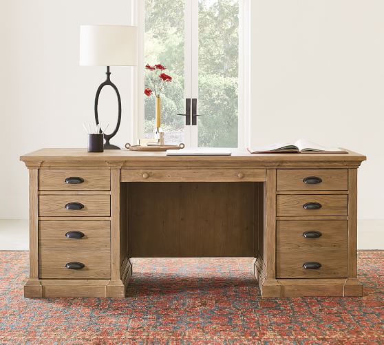 Lucca Executive Desk, Office Desk Pottery Barn