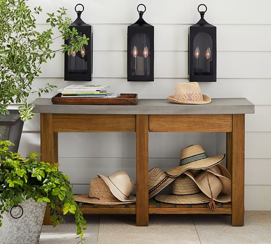 Abbott Console Table Brown Pottery Barn Abbott Console Table Brown Pottery Barn