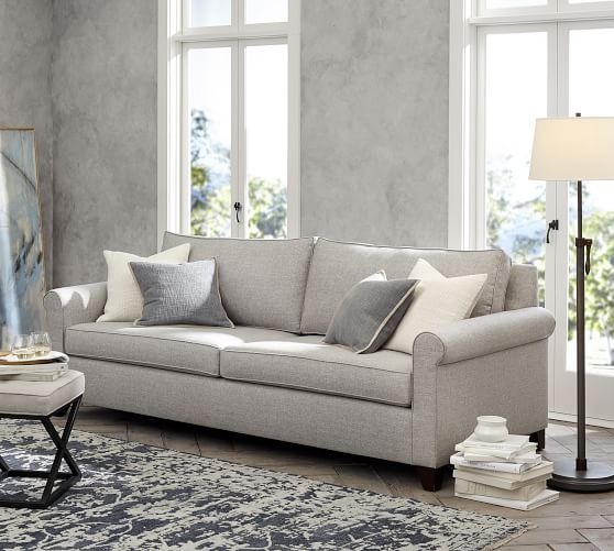 Cameron Roll Arm Deep Seat Fabric Sofa Pottery Barn Cameron Roll Arm Deep Seat Fabric Sofa