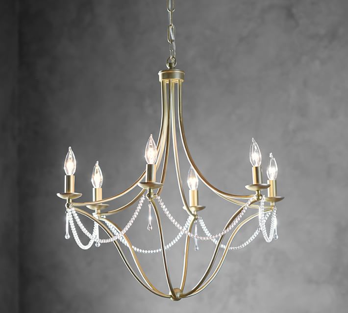 Viola Crystal Chandelier | Pottery Barn