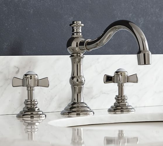 Langford Cross Handle Widespread Bathroom Faucet Pottery Barn