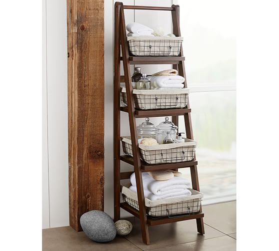 Benchwright Ladder Floor Storage Pottery Barn