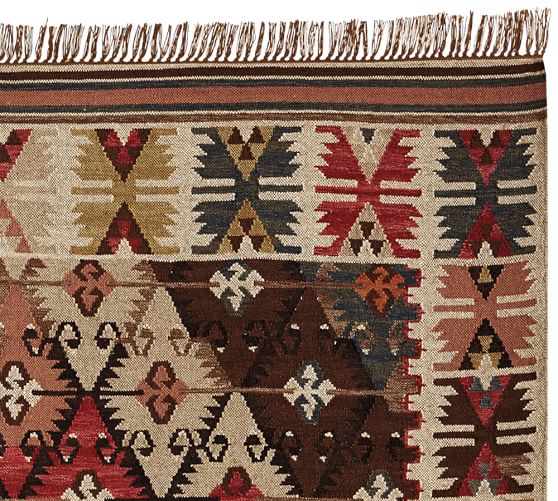 Rosario Kilim Recycled Yarn Indoor Outdoor Rug Pottery Barn Rosario Kilim Recycled Yarn Indoor