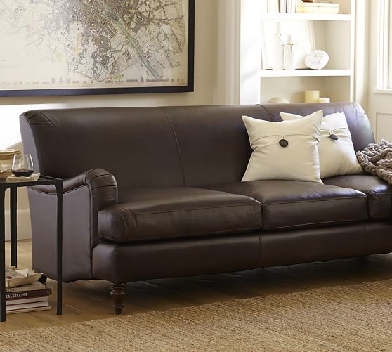 Carlisle Leather Sofa Pottery Barn